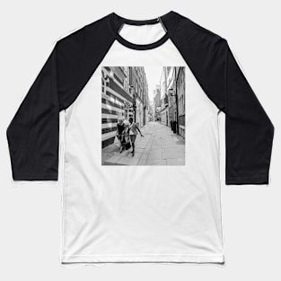 Black and White Ladies & architecture Baseball T-Shirt